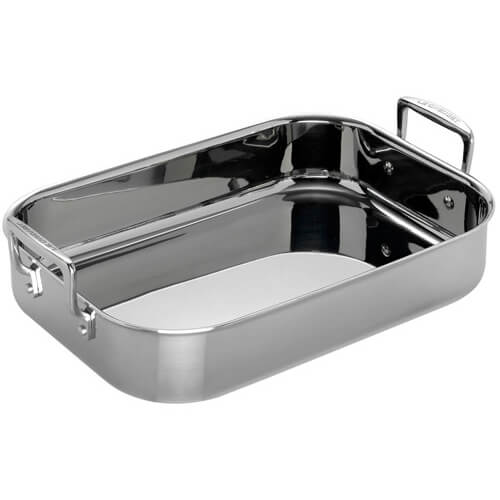 Le Creuset 3-ply Stainless Steel 35cm Rectangular Roaster