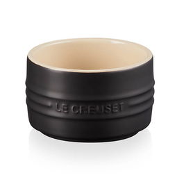 Le Creuset Satin Black Stoneware Stackable Ramekin