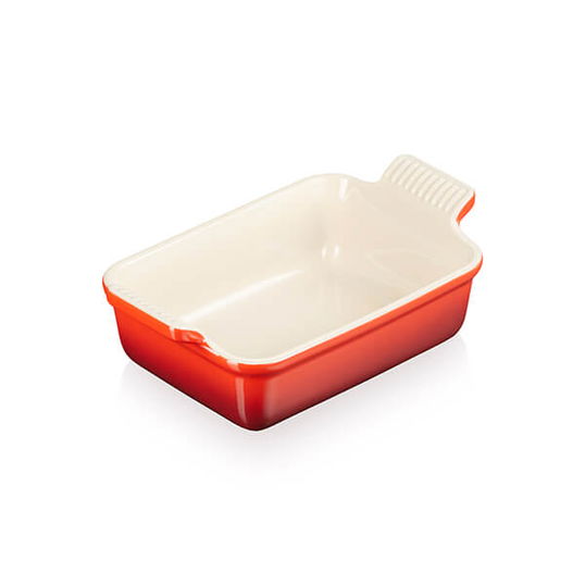 Le Creuset Cerise Stoneware Small 19cm Heritage Rectangular Dish
