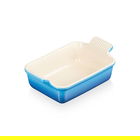Le Creuset Marseille Blue Stoneware Small 19cm Heritage Rectangular Dish