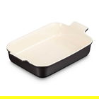 Le Creuset Matte Black Stoneware Large 32cm Heritage Rectangular Dish