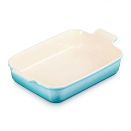Le Creuset Teal Stoneware Large 32cm Heritage Rectangular Dish