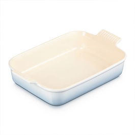 Le Creuset Coastal Blue Stoneware Large 32cm Heritage Rectangular Dish