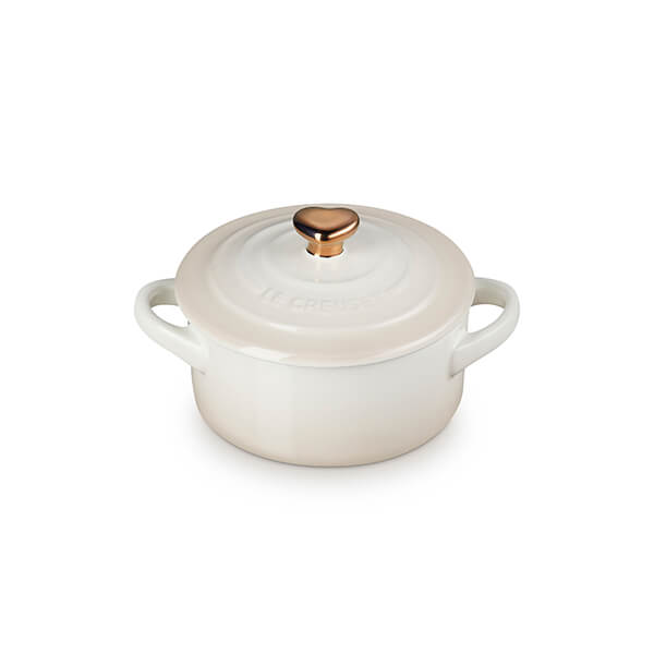 Le Creuset L'Amour Heart Collection Meringue 10cm Heart Mini Cocotte