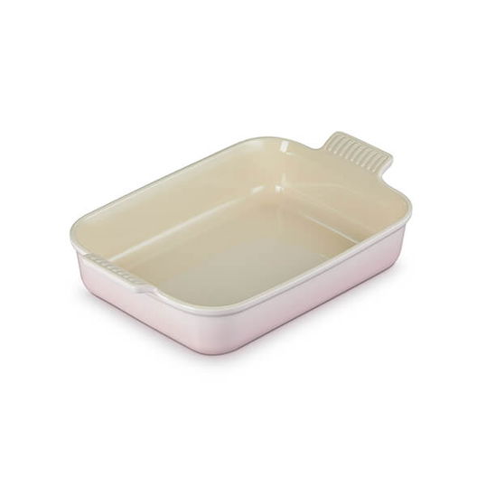 Le Creuset Shell Pink Stoneware Large 32cm Heritage Rectangular Dish