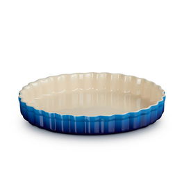 Le Creuset Azure 24cm Fluted Flan