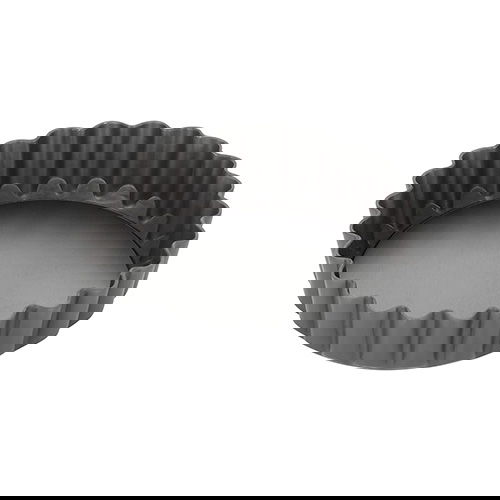 Stellar Hard Anodised 4` Fluted Flan Tin Loose Base