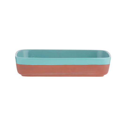 Typhoon World Foods 25 x 17.5cm Rectangular Dish Aqua