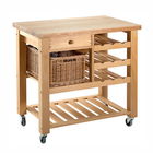 Eddingtons Lambourn Valley Wine Rack & One Drawer Kitchen Trolley