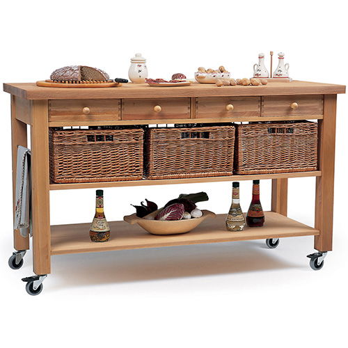 Eddingtons Lambourn Four Drawer Kitchen Trolley