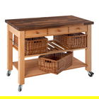 Eddingtons Walnut Block Top Trolley