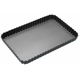 Master Class Non-Stick Fluted Rectangular Flan / Quiche Tin, 31 x 21 x 2.5cm