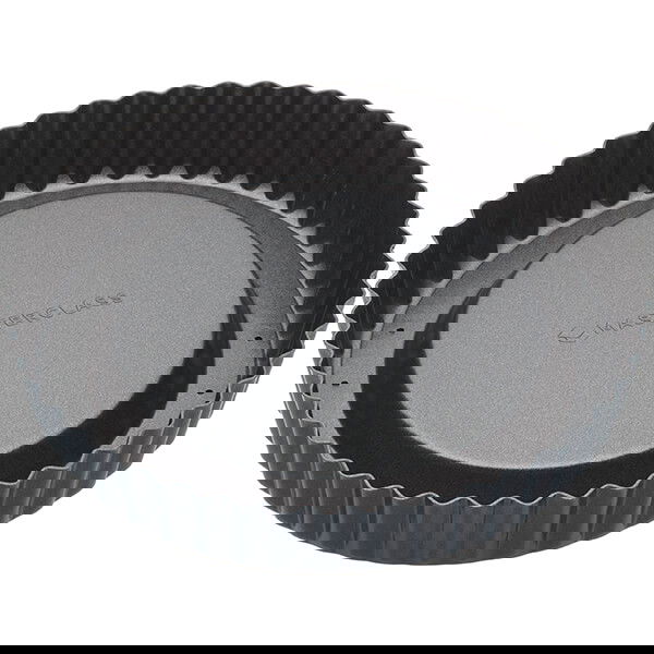 Master Class Non-Stick Raised Loose Base Fluted Flan Tin 20cm