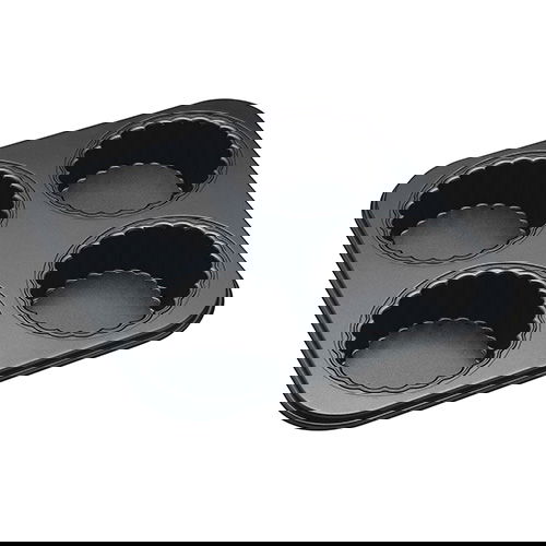 Master Class Non-Stick Four Hole Tartlet Pan with Loose Bases, 26x26cm
