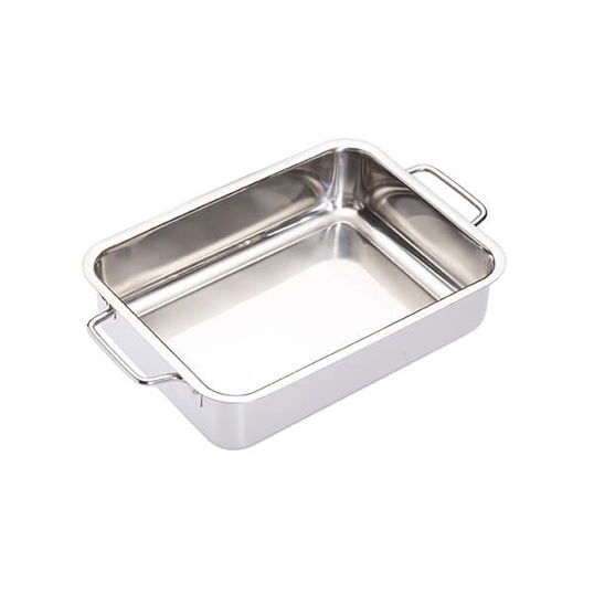 Master Class Stainless Steel Heavy Duty 27cm x 20cm Roasting Pan