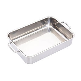 Master Class Stainless Steel Heavy Duty 32cm x 23cm Roasting Pan