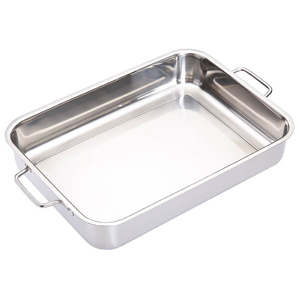 Master Class Stainless Steel Heavy Duty 37cm x 27cm Roasting Pan