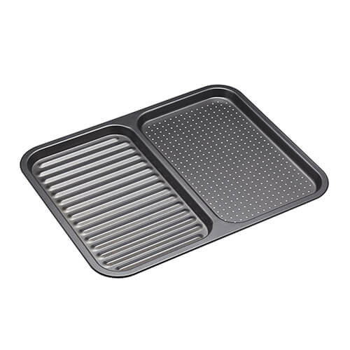 MasterClass Divided Ridged Baking Tray 39cm x 31cm