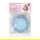 Tala 32 Blue Gingham Cupcake Cases