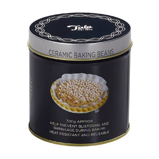 Tala Originals Retro Indigo and Ivory Ceramic Baking Beans In Tin 700g