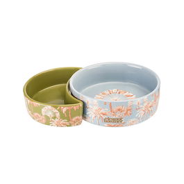Eleanor Bowmer Half Moon Pet Bowl Set Of 2 Sunset Palms