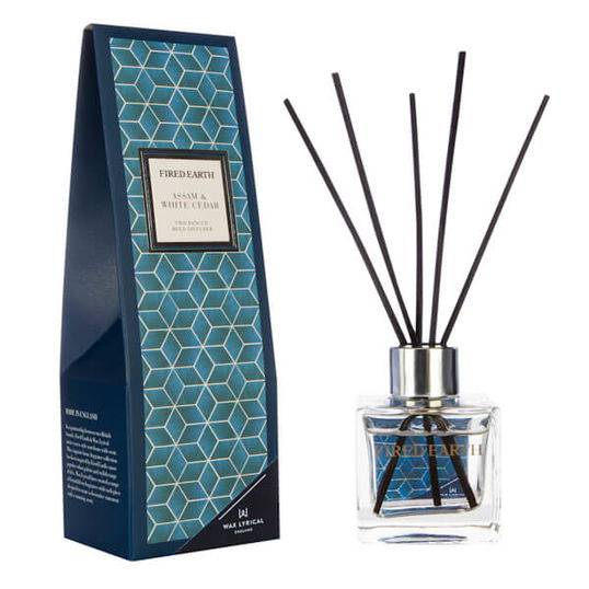 Fired Earth by Wax Lyrical Reed Diffuser 100ml Assam & White Cedar