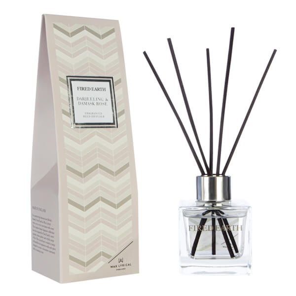 Fired Earth by Wax Lyrical Reed Diffuser 100ml Darjeeling & Damask Rose