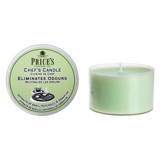 Prices Fresh Air Chefs Tin Candle