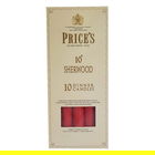 Prices 10` Sherwood Candle Red Pack Of 10