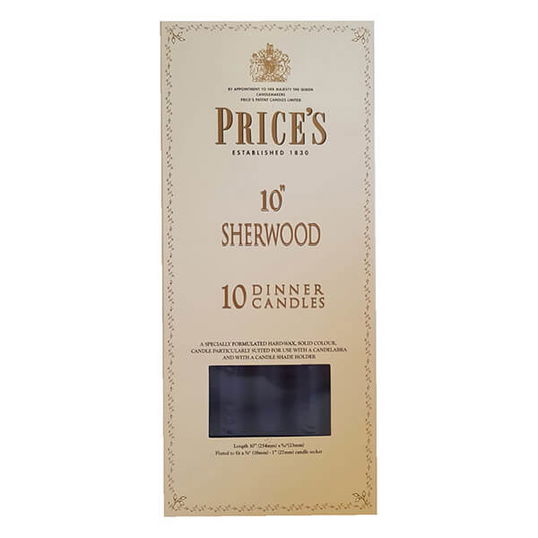 Prices 10` Sherwood Candle Midnight Blue Pack Of 10
