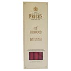 Prices 12` Sherwood Candle Wine Red Pack Of 10