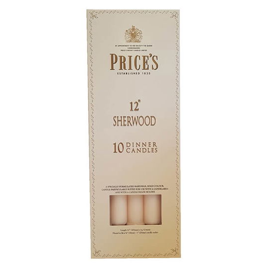 Prices 12` Sherwood Candle Ivory Pack Of 10