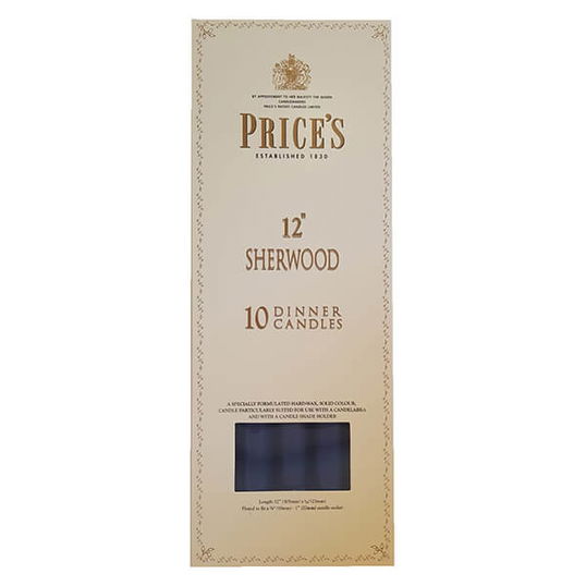Prices 12` Sherwood Candle Midnight Blue Pack Of 10