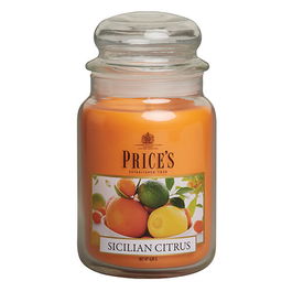 Prices Fragrance Collection Sicilian Citrus Large Jar Candle