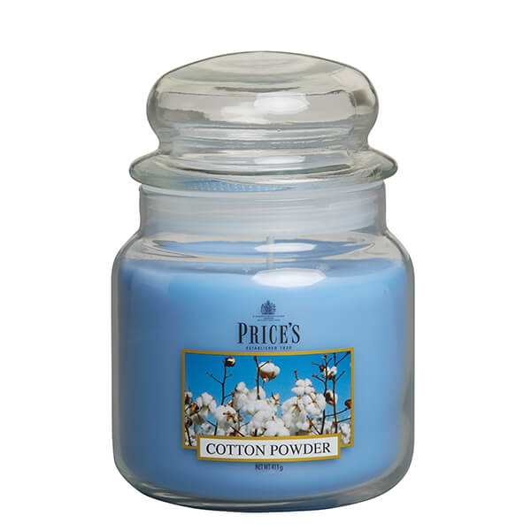 Prices Fragrance Collection Cotton Powder Medium Jar Candle