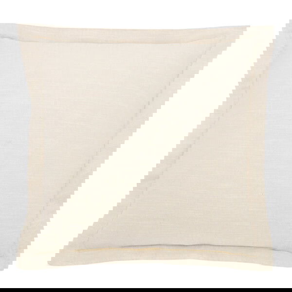 Walton & Co French Limestone Chambray Wide Flange Cushion
