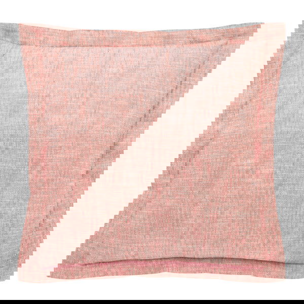Walton & Co Terracotta Blush Chambray Wide Flange Cushion