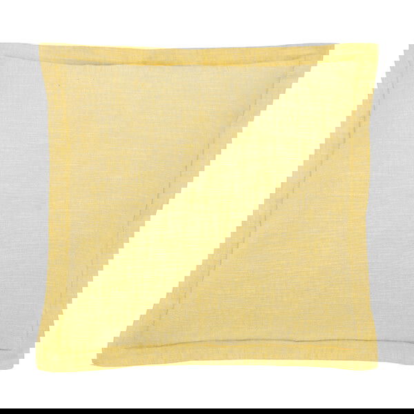 Walton & Co Saffron Chambray Wide Flange Cushion