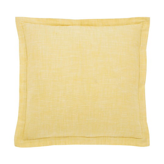 Walton & Co Saffron Chambray Wide Flange Cushion