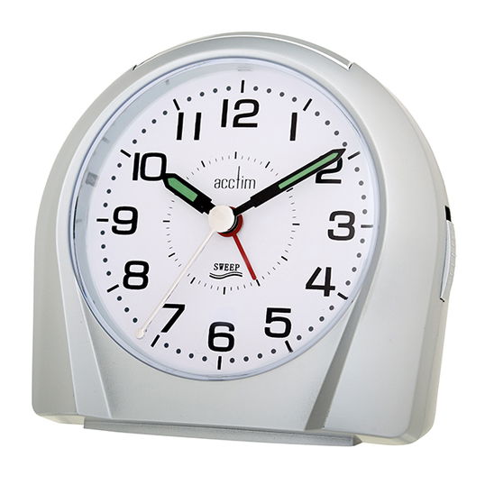 Acctim Europa Alarm Clock Silver