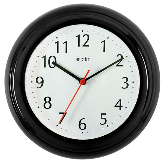 Acctim Wycombe Wall Clock Black