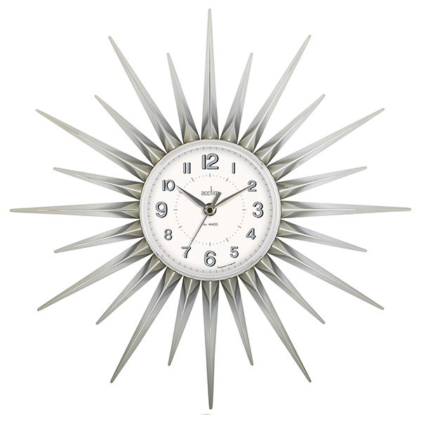 Acctim Stella Wall Clock Chrome