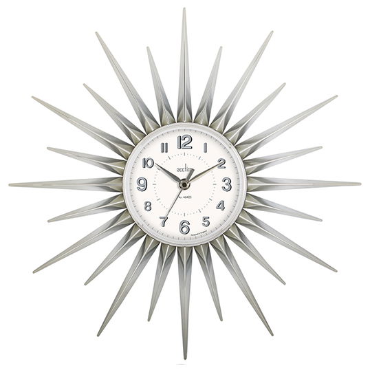 Acctim Stella Wall Clock Chrome