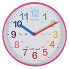 Acctim Wickford Kids Wall Clock Pink