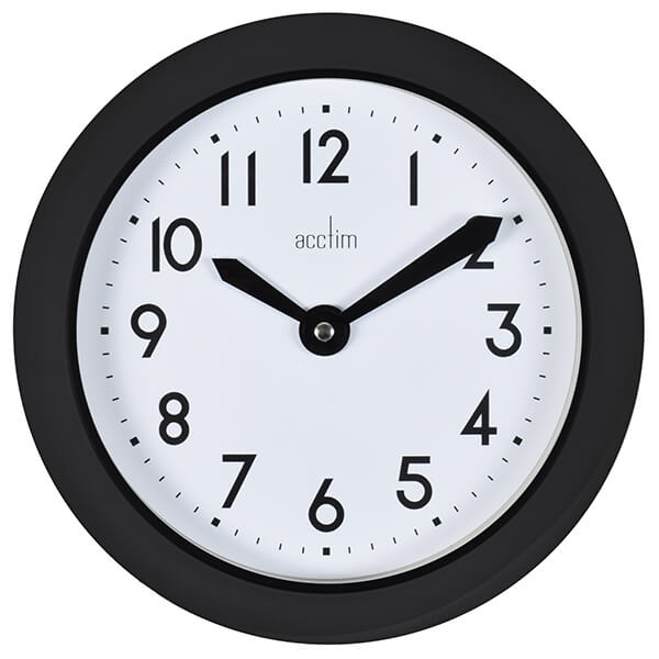 Acctim Wixham Wall Clock Black