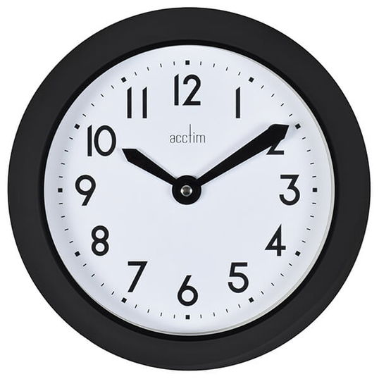 Acctim Wixham Wall Clock Black