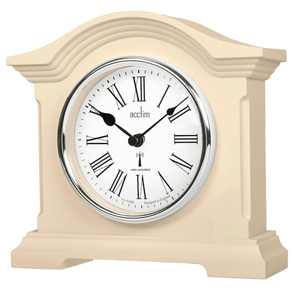 Acctim Chestfield Mantel Clock Cream
