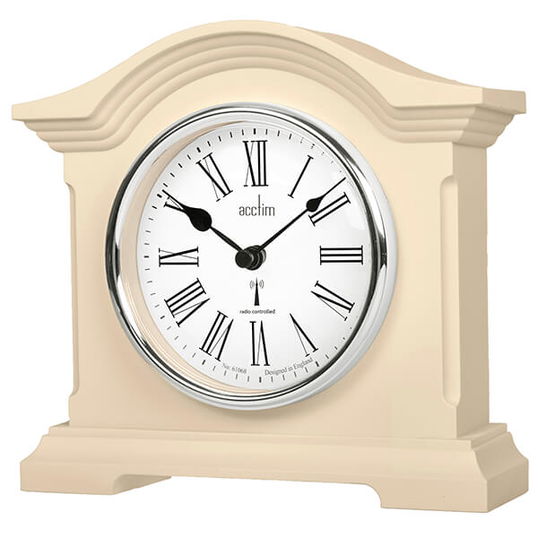 Acctim Chestfield Mantel Clock Cream