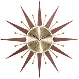 Acctim Wolcott Dark Wood Clock