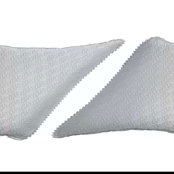 Ted Baker T Quilted Cushion 60x40cm Silver